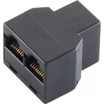 ShiverPeaks BS71225-8 conector de cabo telefónico, ficha fêmea RJ-45 (8P8C) para 2x ficha fêmea RJ-45