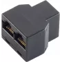ShiverPeaks BS71225-8 conector de cabo telefónico, ficha fêmea RJ-45 (8P8C) para 2x ficha fêmea RJ-45