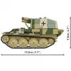 Kit de construção Cobi SD.KFZ.138/1 Grille, 720 peças, modelo de exposição