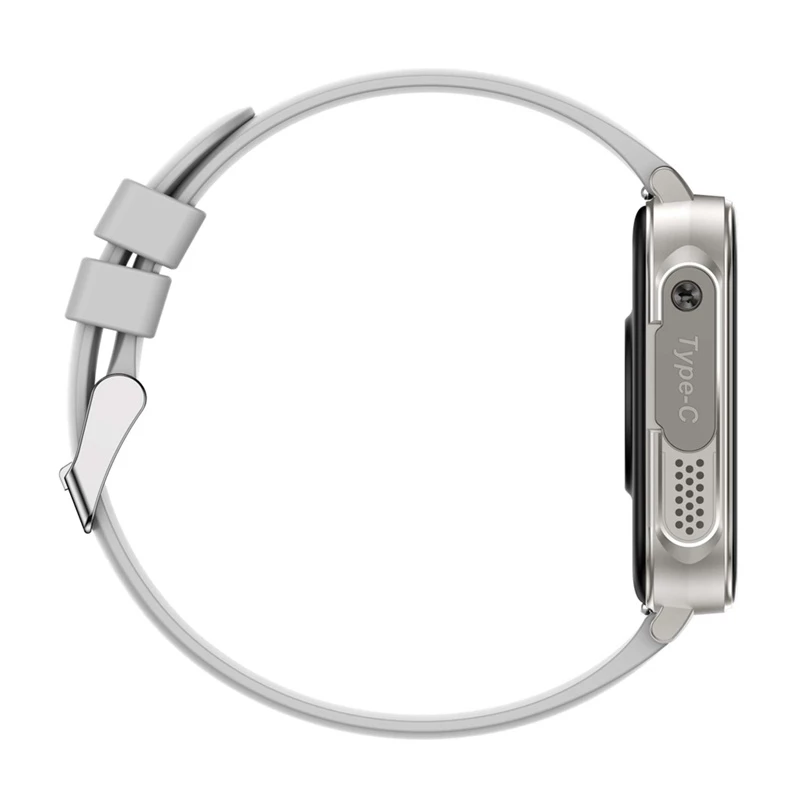 Smartwatch Colmi P80 prateado – smartwatch compacto Colmi P80, caixa prateada