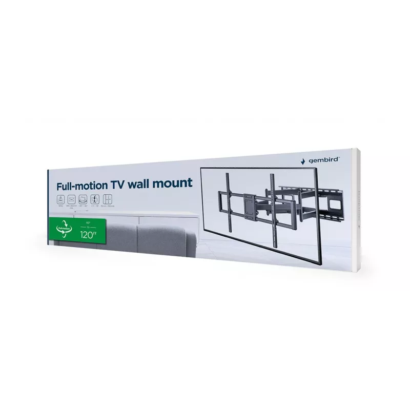Suporte de TV Gembird WM-120 pc(s)-01 3,05 m (120) preto