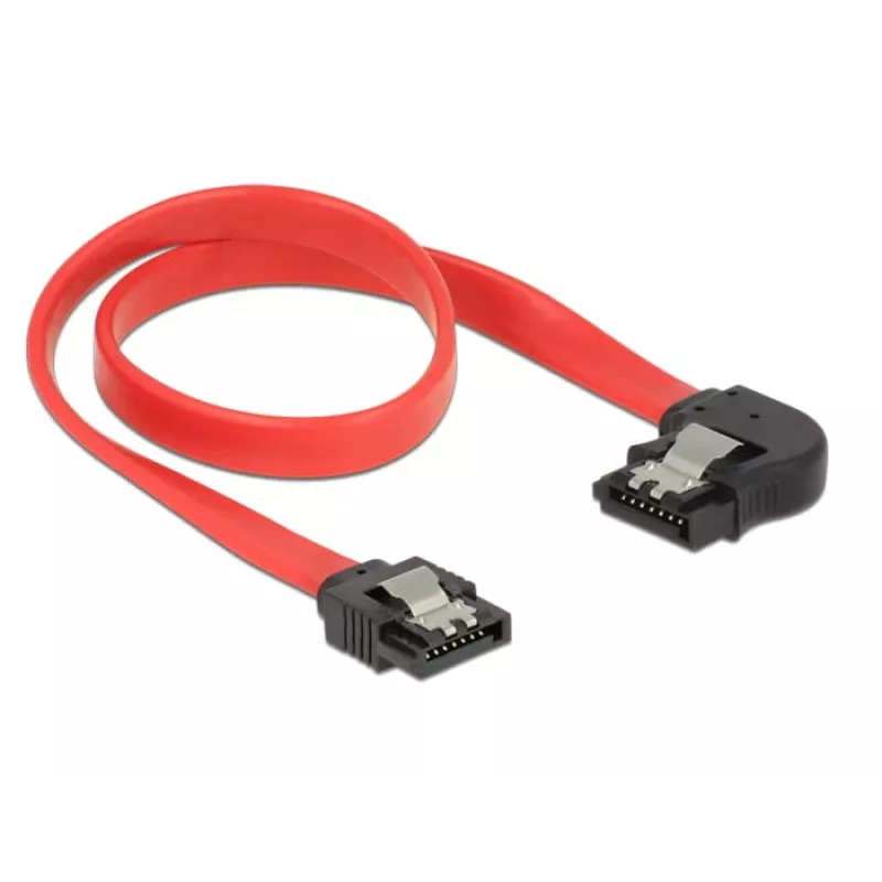 Cabo SATA DeLOCK 83963 0,3 m SATA 7 pinos preto vermelho