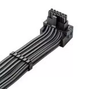 Cabo CableMod C-Series Pro, variante B, 90°, de 16 pinos para 4x 8 pinos PCIe, carbon
