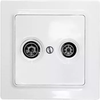 Eltako placa de cobertura TV/RF para E-Design55 TV55E/2-wg (30055838)