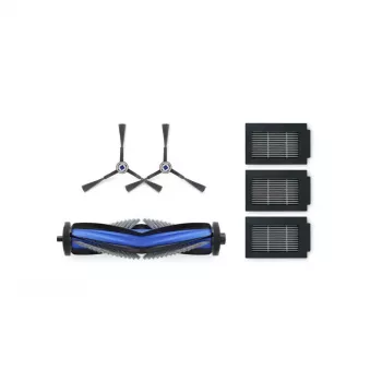 Kit de acessórios Ecovacs DKT060202 para robô aspirador — 6 unidades, preto/azul/cinzento