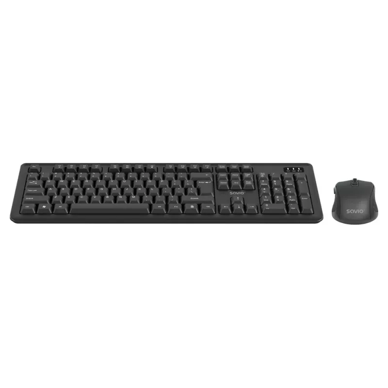 Teclado e rato Savio KB-03 incluídos Home/Office USB QWERTY US inglês preto