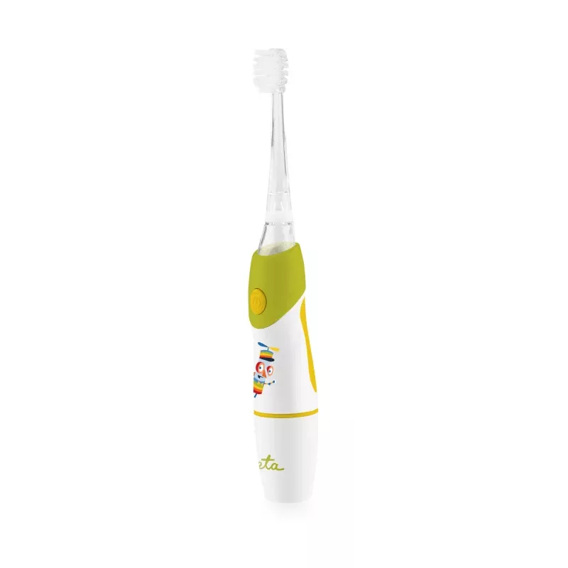 Escova de dentes sónica para criança ETA SONETIC a pilhas verde 1 cabo + 1 cabeça de escova 160 mm