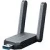 Adaptador USB sem fios MERCUSYS MA37BEH — High-Gain Wi-Fi 7 (BE6500) compatibilidade USB-C/USB-A