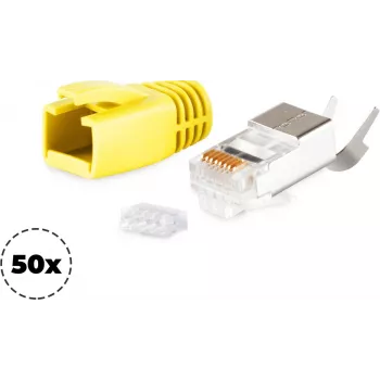 Conector de cabo RJ-45 ShiverPeaks 72067-50Y amarelo