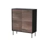 Cómoda Cama 4D CORTINA 102x40x118 preto/nogueira