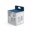 Adaptador de viagem GEMBIRD TPA-EU2A1C15-01-W – 15W, ficha Type-E, 2× USB-A + 1× USB-C, 100–250V