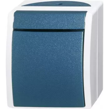 BUSCH JAEGER 2601/2 W-53 - 1P - verde - cinzento - 250 V - 74 mm - 55 mm - 83 mm