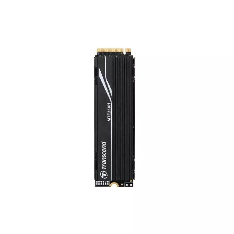 Unidade SSD Transcend 1 TB M.2 2280 PCIe Gen4x4 NVMe com DRAM e dissipador de calor metálico
