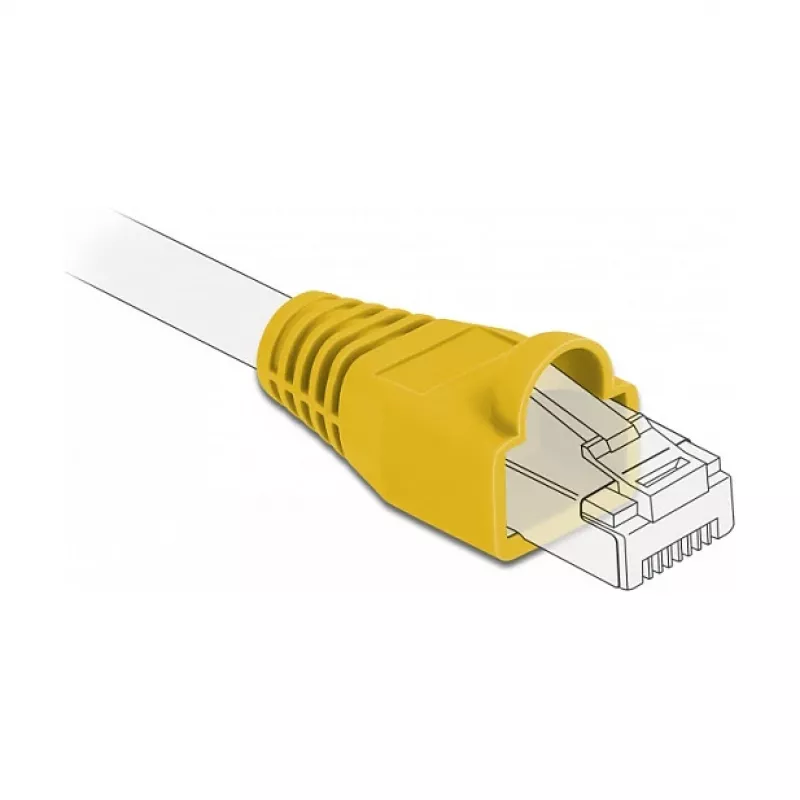Alívio de tração para ficha RJ45 DeLOCK 86723 amarelo 20 unid.