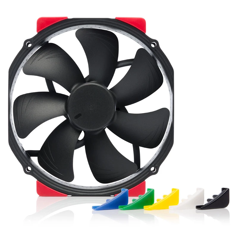 Ventoinha de caixa de computador Noctua NF-A15 HS-PWM chromax.preto.swap 150 mm, PWM, 300–1500 RPM, 140,2 m³/h, 24,6 dB
