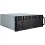 Caixa de servidor Inter-Tech 4U-4408 Rack preto, prateado