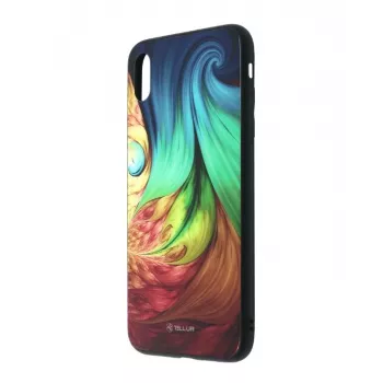 Capa de vidro protetor para iPhone XS Tellur — design mesmerizante impresso