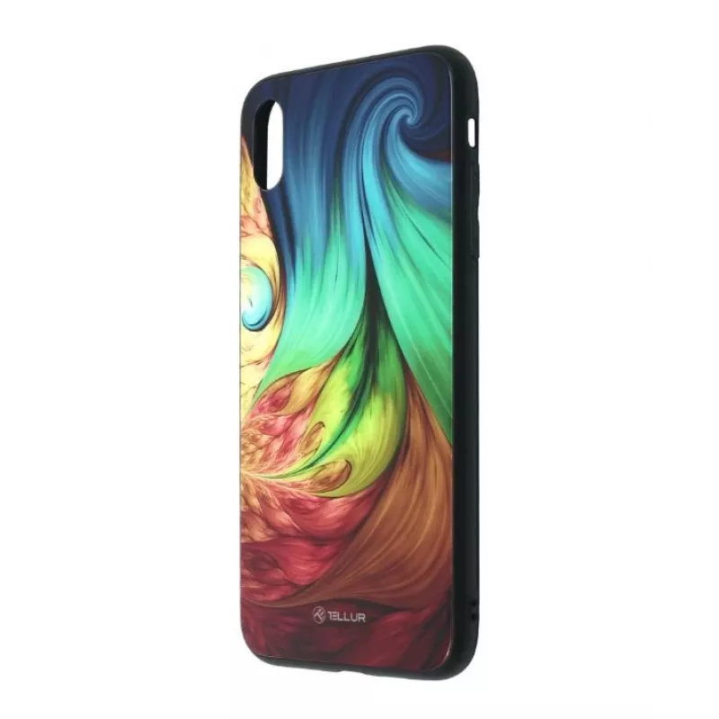 Capa de vidro protetor para iPhone XS Tellur — design mesmerizante impresso