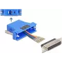 Delock D-Sub 25 pinos fêmea para RJ12 kit de montagem azul (67100)