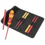 Conjunto de chaves de fendas Wera 05006600001 Kraftform Kompakt VDE 7 Universal 1 Tool Finder, 7 peças, suporte de lâminas intercambiáveis 817 VDE Kraftform + 6 lâminas intercambiáveis VDE, IEC 60900, com bolsa de cinto