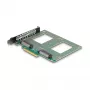 Adaptador U.2 interno DeLOCK 90162 Interface host PCIe indicadores LED