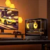 Caixa de computador Jonsbo D200 midi-tower mATX vidro temperado mini ecrã de temperatura preto