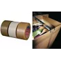 Fita de embalagem Tesa 04124, PVC, castanho, 66 m × 50 mm