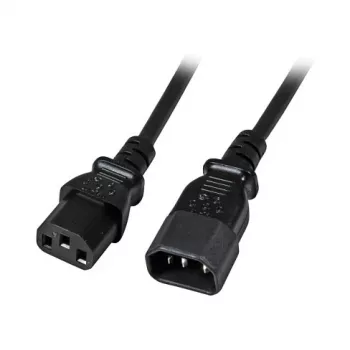 Cabo de extensão IEC EFB-Elektronik C14 180° - C13 180°, preto, 2,0 m, 3 x 0,75 mm² fabricante: EFB Elektronik (EK503.2)