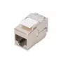 Módulo Keystone Digitus CAT 6A RJ-45 blindado prateado 1 unid.