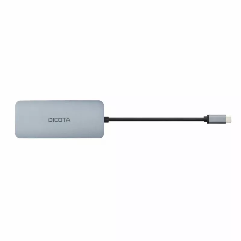 Dicota USB-C 8-in-1 Multi Hub 4K PD 100W prateado