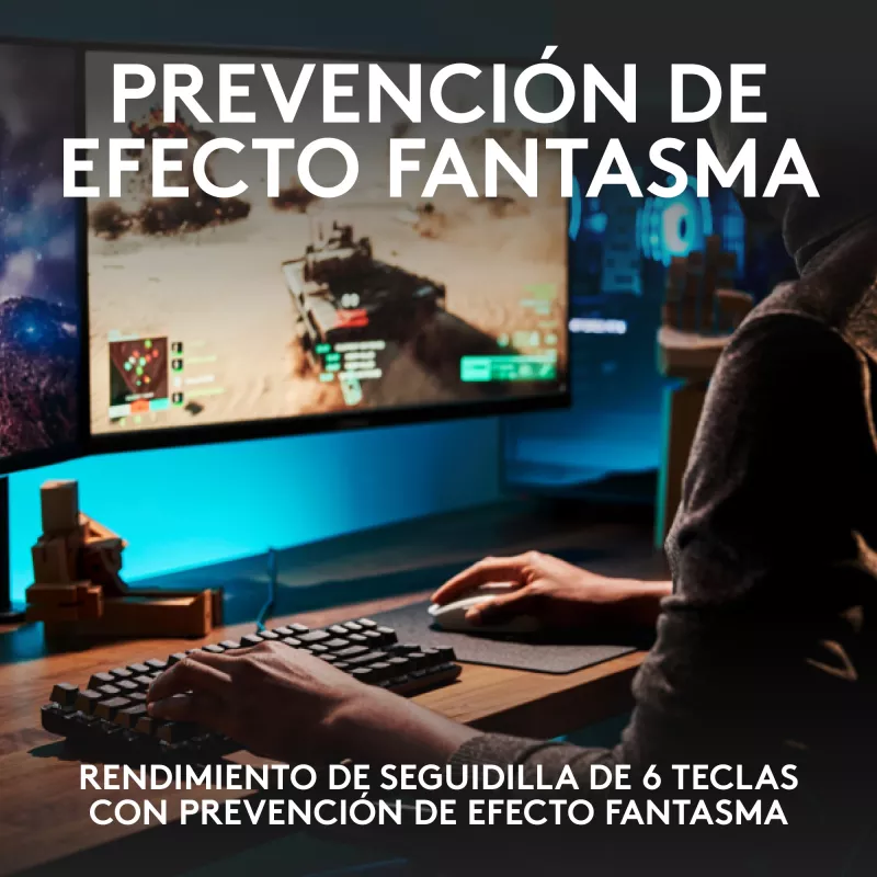 Logitech G G413 TKL SE, com fios, USB, interruptor mecânico, QWERTZ, LED, Preto