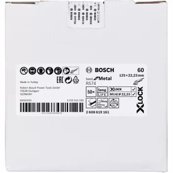 Acessório para rebarbadora Bosch 2 608 619 161 disco de desbaste