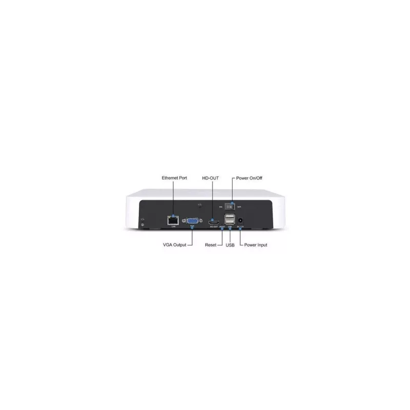 Foscam FN8108H gravador de vídeo em rede de 8 canais 5 MP, branco