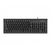 Teclado completo com fios NATEC MORAY Home/Office USB QWERTY US International preto, 104 teclas, teclado numérico