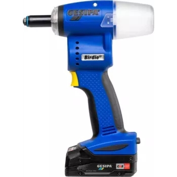 Ferramenta de rebites cegos Gesipa Birdie CAS 10000N, 1x18V 2,0Ah+LG, L-BOXX, 4 Mu-St (1746720)