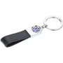 Porta-chaves TROIKA VW laço de couro Preto Couro Metal 115mm