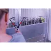 ABUS Touch 57/45 cadeado biométrico 62575, sensor de impressões digitais, 45 mm, IP66/IP68, resistente às intempéries, prateado