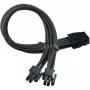 SilverStone SST-PP07E-EPS8B cabo de extensão EPS de 8 pinos para EPS/ATX de 4+4 pinos, 30 cm, preto