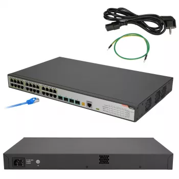 Switch gerido FiberHome S4820-28T-X-PE-AC L2/L3 Gigabit Ethernet 24 portas PoE