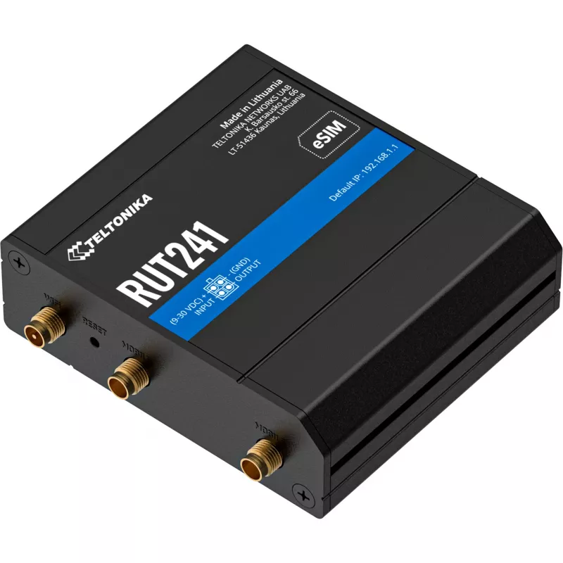 TELTONIKA NETWORKS RUT241 eSIM GLOBAL router industrial (RUT241230000)