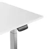 Mesa de altura ajustável Up Up Bjorn cinzenta, tampo L branco