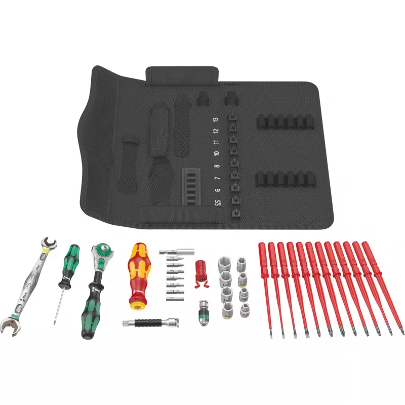 Conjunto de ferramentas de manutenção Wera Kraftform Kompakt W 2, 35 peças (05135870001)