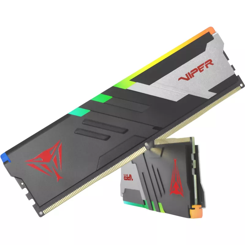 Kit de memória Patriot Viper Venom RGB PVVR532G720C34K DDR5-7200 32 GB (2x 16 GB) CL34, Intel XMP 3.0, preto