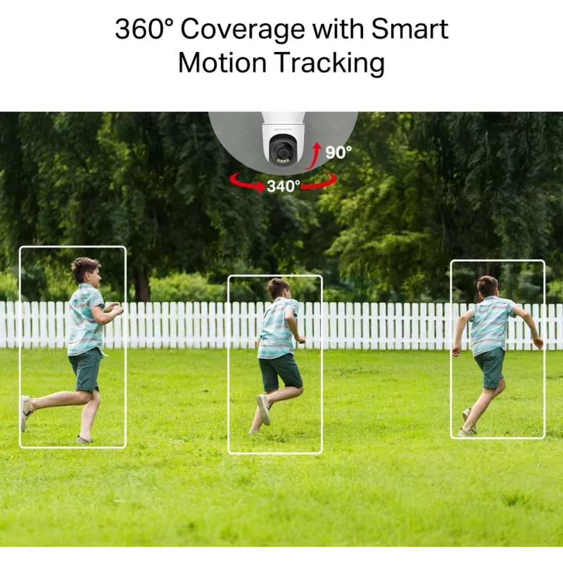 Câmara de segurança IP MERCUSYS MC510 Dome 2 MP, 2304×1296, 30 fps, Wi-Fi e Ethernet, visão noturna IV, montagem no teto, branco