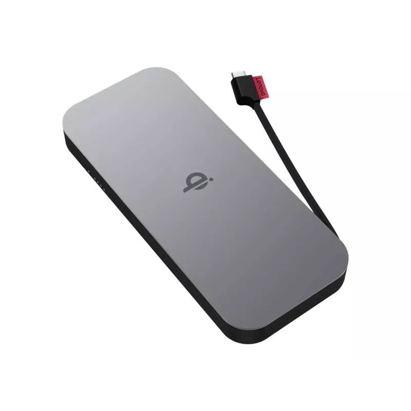 Lenovo 40ALLG1WWW Powerbank de iões de lítio (Li-Ion) 10000 mAh carregamento sem fios preto