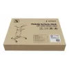 Gembird TVS-DESK-01-BK secretária de pé móvel com rodas, altura ajustável 111–134,5 cm, inclinação 30°, máx. 20 kg, preta