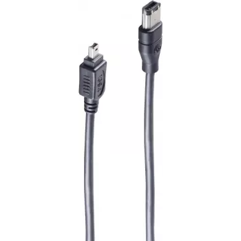 Cabo FireWire ShiverPeaks BS77213 3 m 4 pinos 6 pinos preto