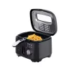 ELDOM Fritadeira FREET, 2,5 L, 400 g batatas fritas, regulador de temperatura, depósito de óleo removível, Preto