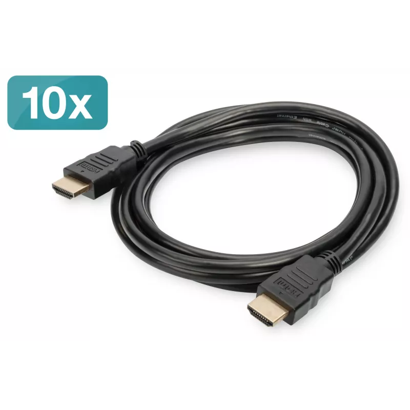 Cabo HDMI Digitus AK-990920-020-S 2 m pack de 10 unid.