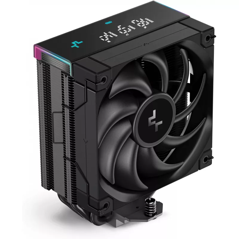 Dissipador de ar DeepCool AK400 Digital PRO — ventoinha 120 mm, PWM, 1850 rpm, FDB, suporta LGA 1700/1200/115x/AM4/AM5, preto